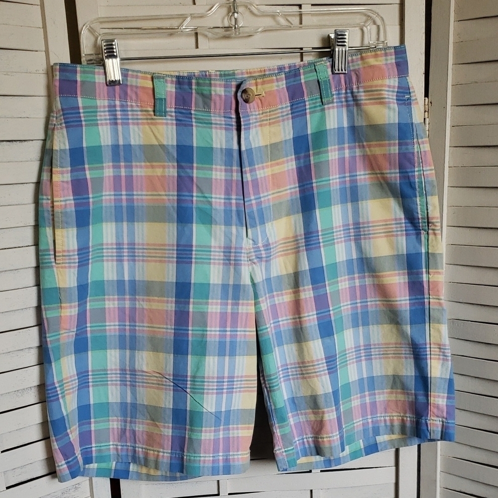 Vineyard Vine Plaid Multicolor Men's Shorts Size 32
